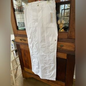 True Craft White Utility (Cargo) Pants NWT size 10